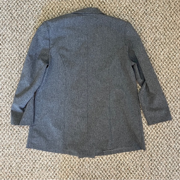 Vintage Main Street Classics Double-Breasted Suit Jacket - Gray - Picture 4 of 12